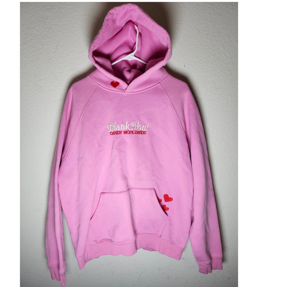 Dandy Worldwide Women Large Pink Quality Time' Oversized Lux Hoodie